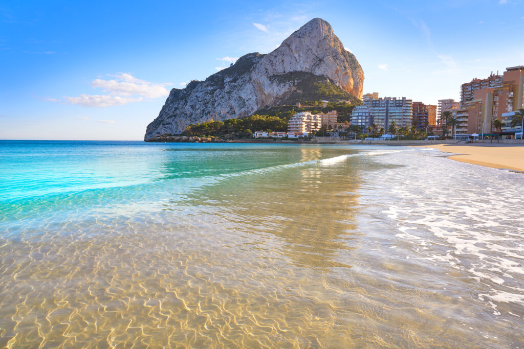 Playa de la Fossa en Calpe.