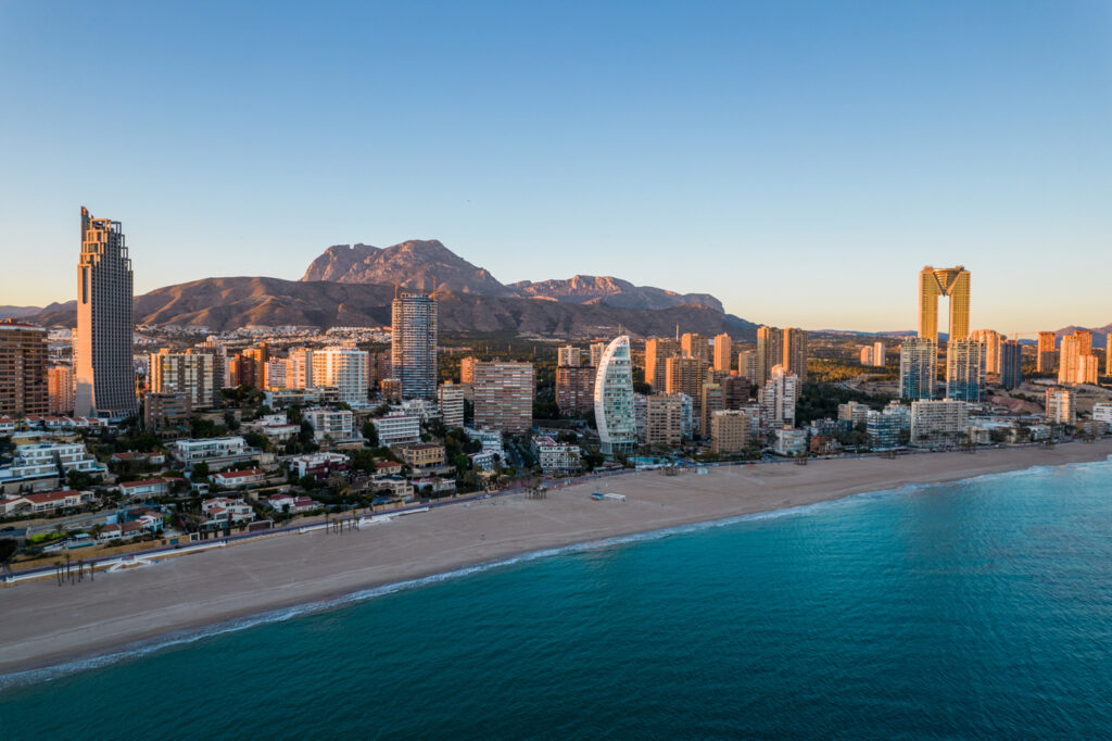 Playa de Poniente en la actualidad.